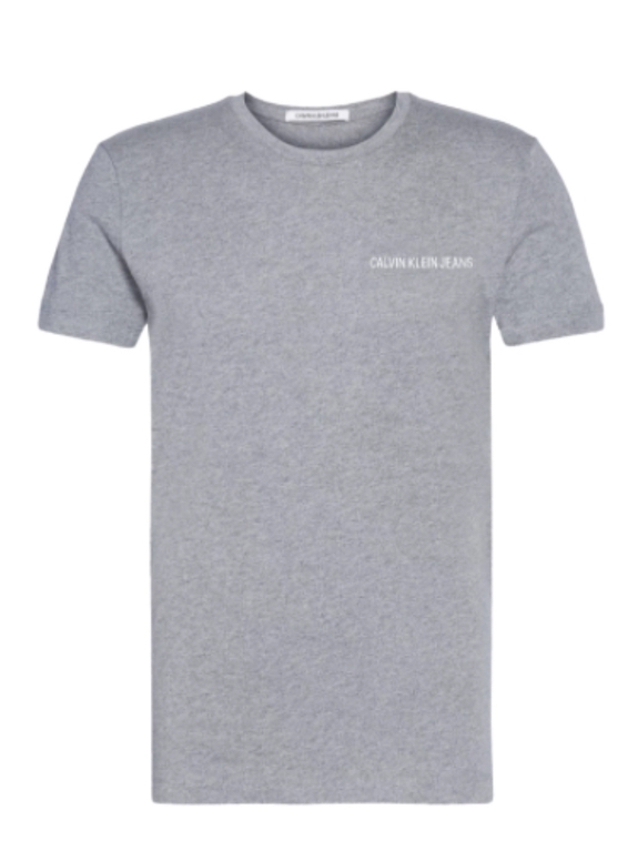 Calvin Klein Jeans Chest Institutional Slim t-shirt - Grey Heather